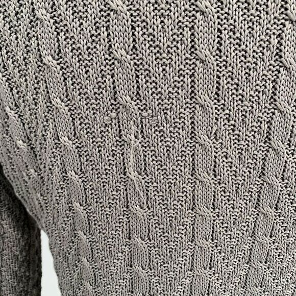 SPYDER major gray sweater jacket cable full zip Sz small s - Picture 4 of 9